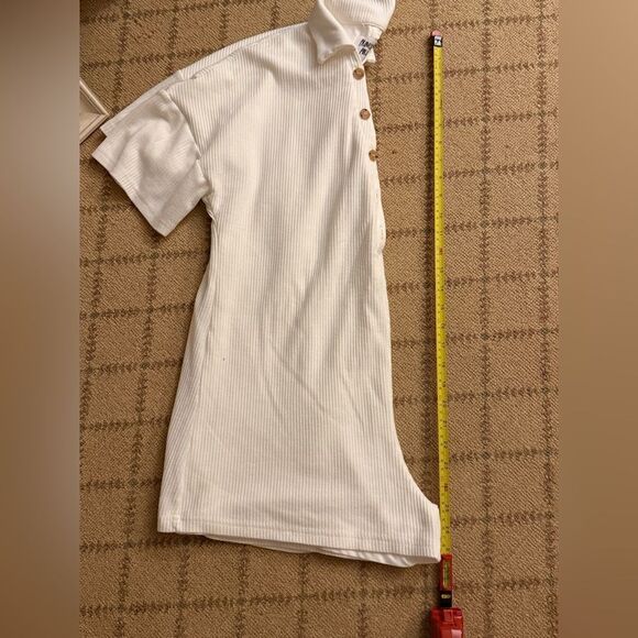 Princess Polly White ribbed Keegan Romper 8 - Picture 10 of 11